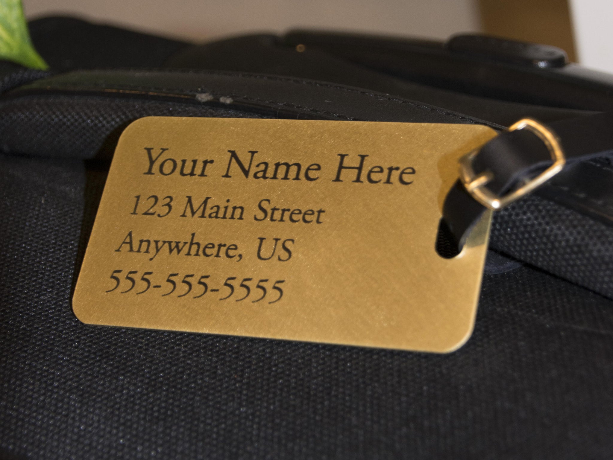 ID Luggage Tags Brass, Personalized & USA Made